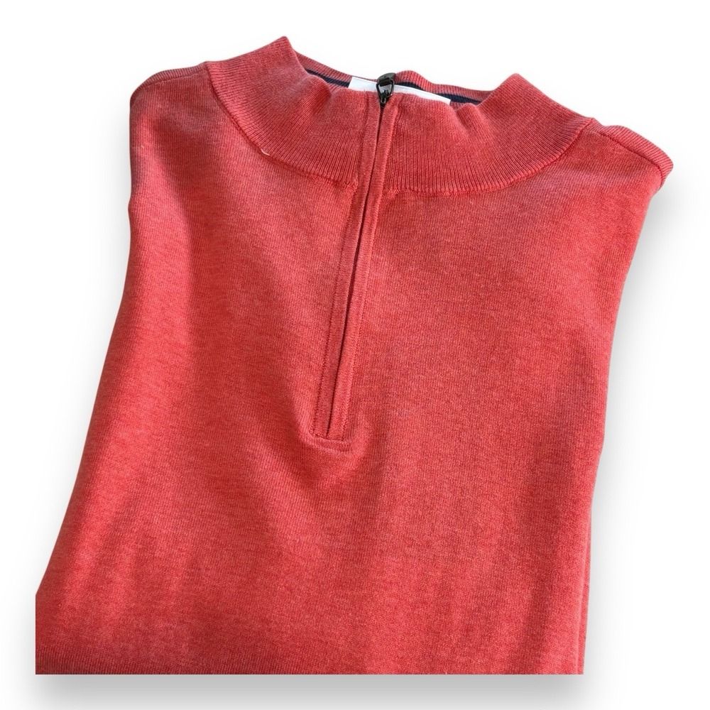 NWT Walter Hagen Clubhouse 1/4 Zip Pullover Sweater Pink Rouge Mens Size XL